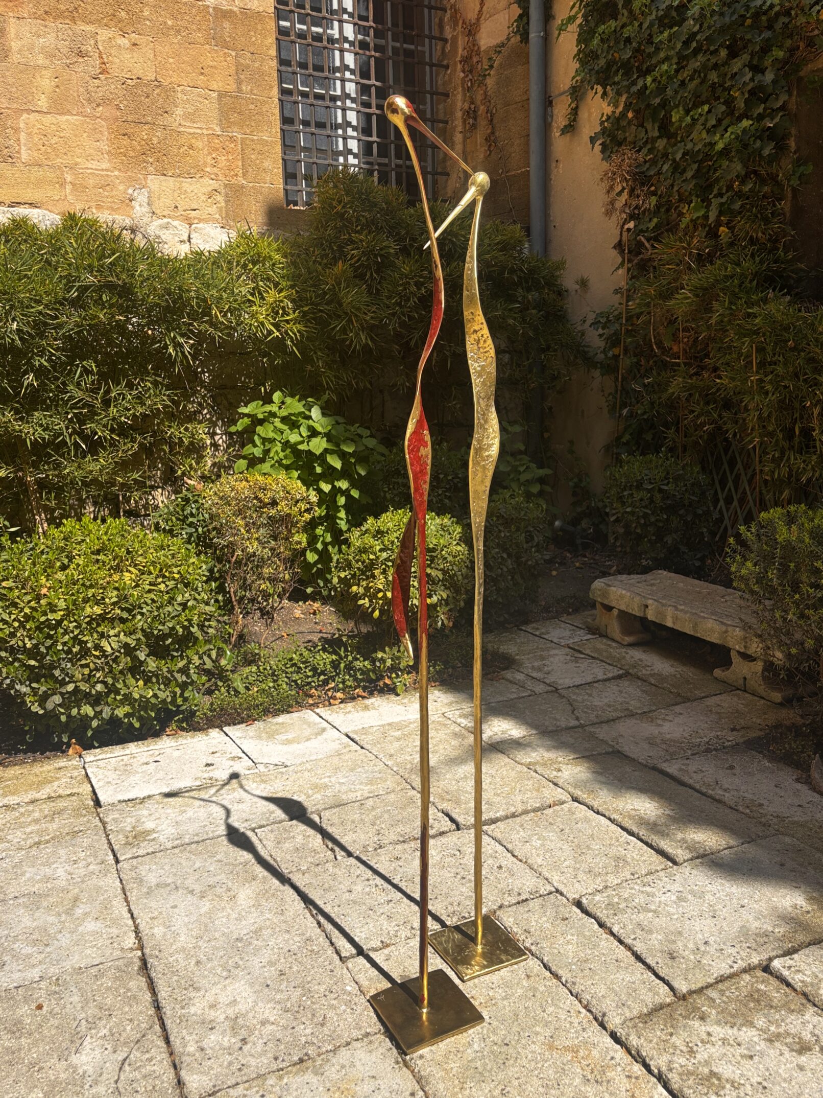 Duo d'oiseaux en bronze - Liselotte Andersen