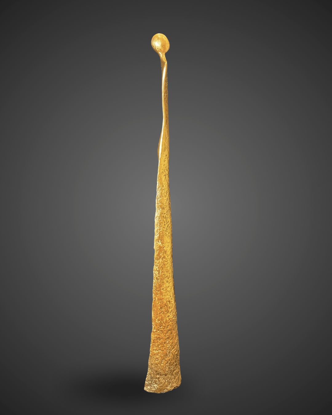Eléa, sculpture bronze brut massif 158cm par Liselotte Andersen