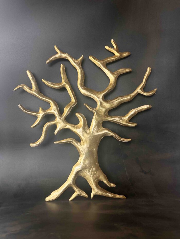 Roots, sculpture bronze murale arbre 57x50cm, Liselotte Andersen Aix-en-Provence